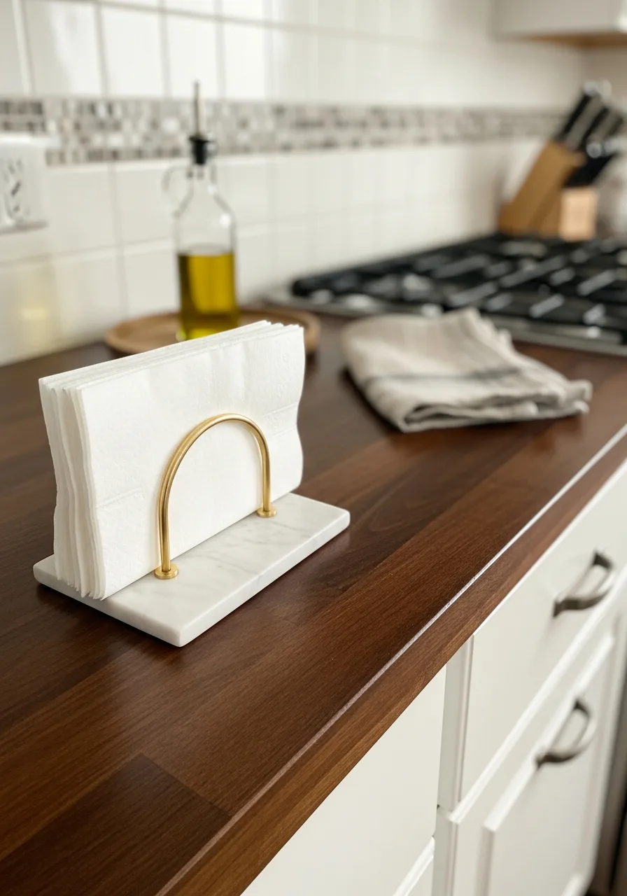 69. Flat Marble Napkin Holder