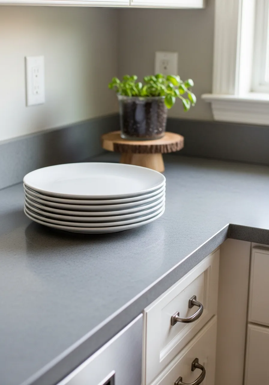 78. Stacked White Salad Plates