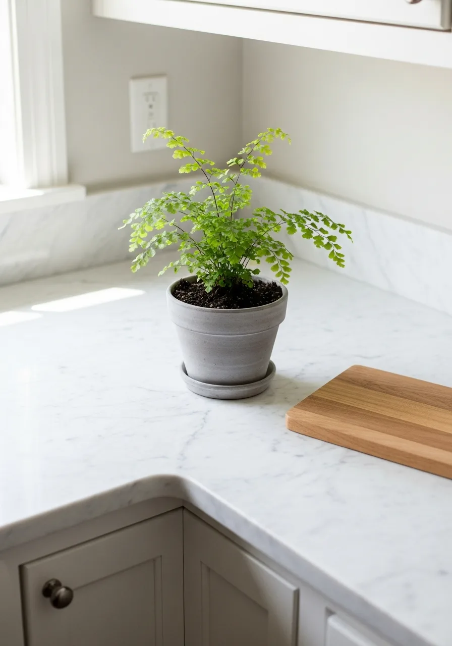 79. Maidenhair Fern In Clay