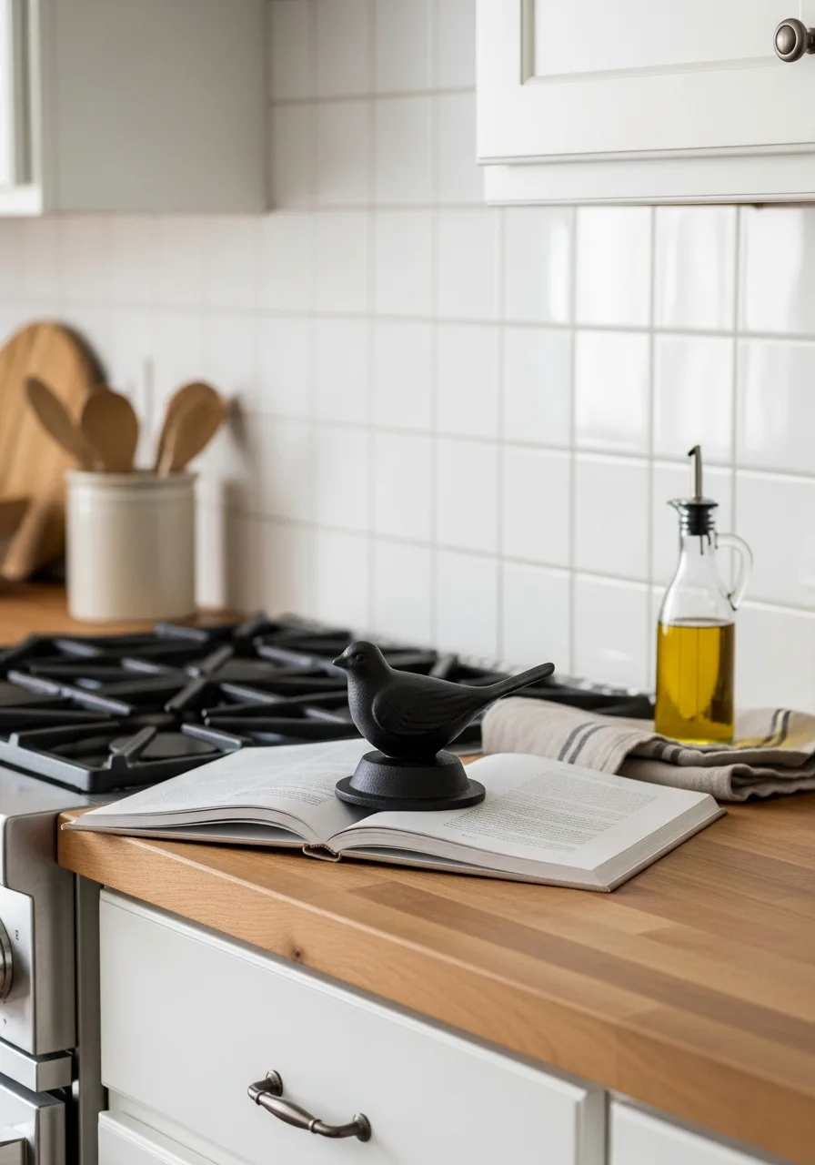 98. Cast Iron Cookbook Weight