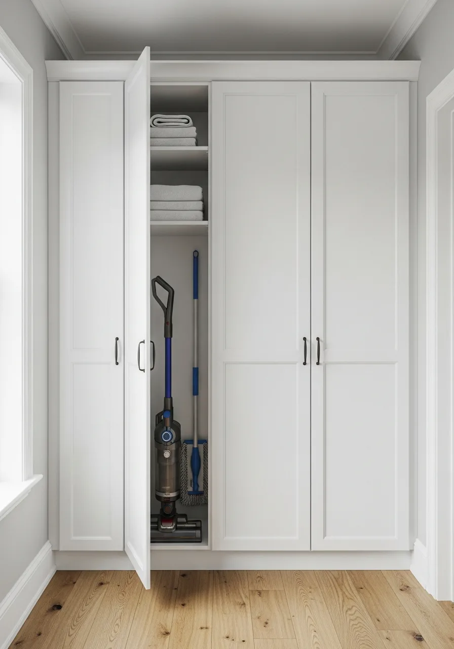 1. Floor to Ceiling Laundry Cabinets