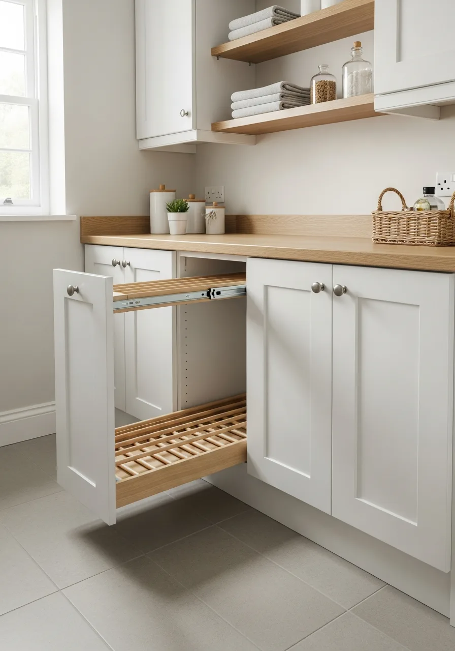 11. Hidden Pull-Out Drying Grids