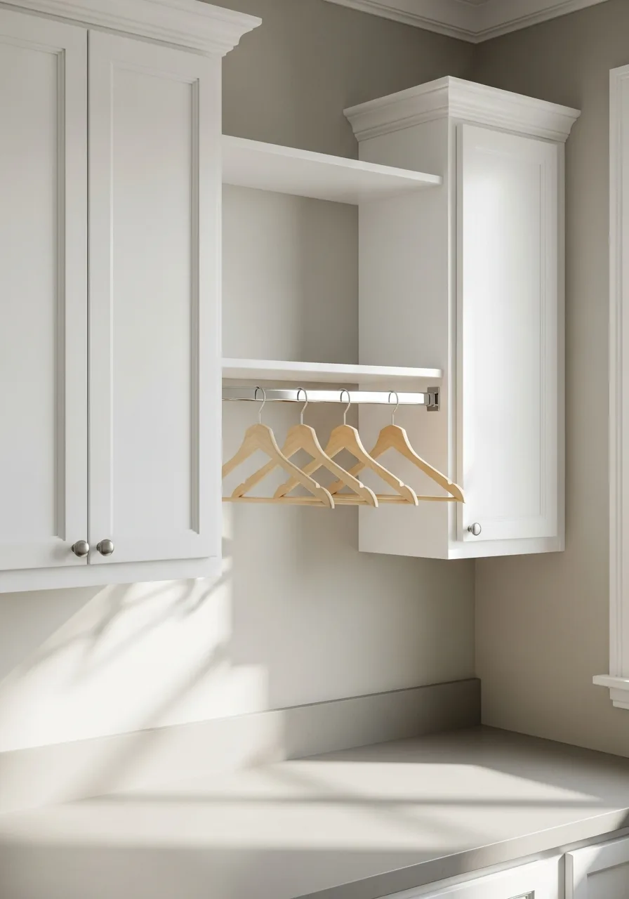 14. Hanging Rod Between Cabinets