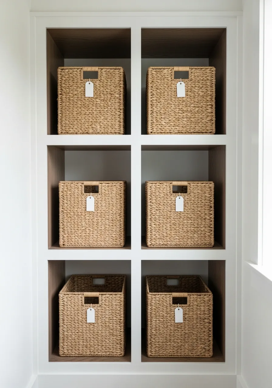 21. Open Basket Cubbies