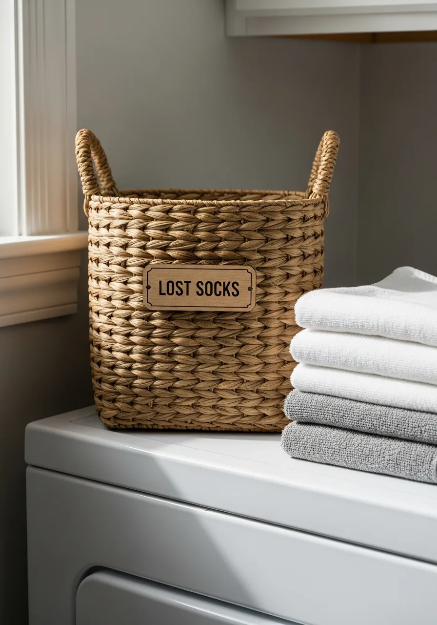 30. Lost Sock Storage Basket