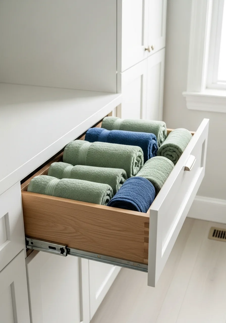 32. Roll-Out Linen Drawers