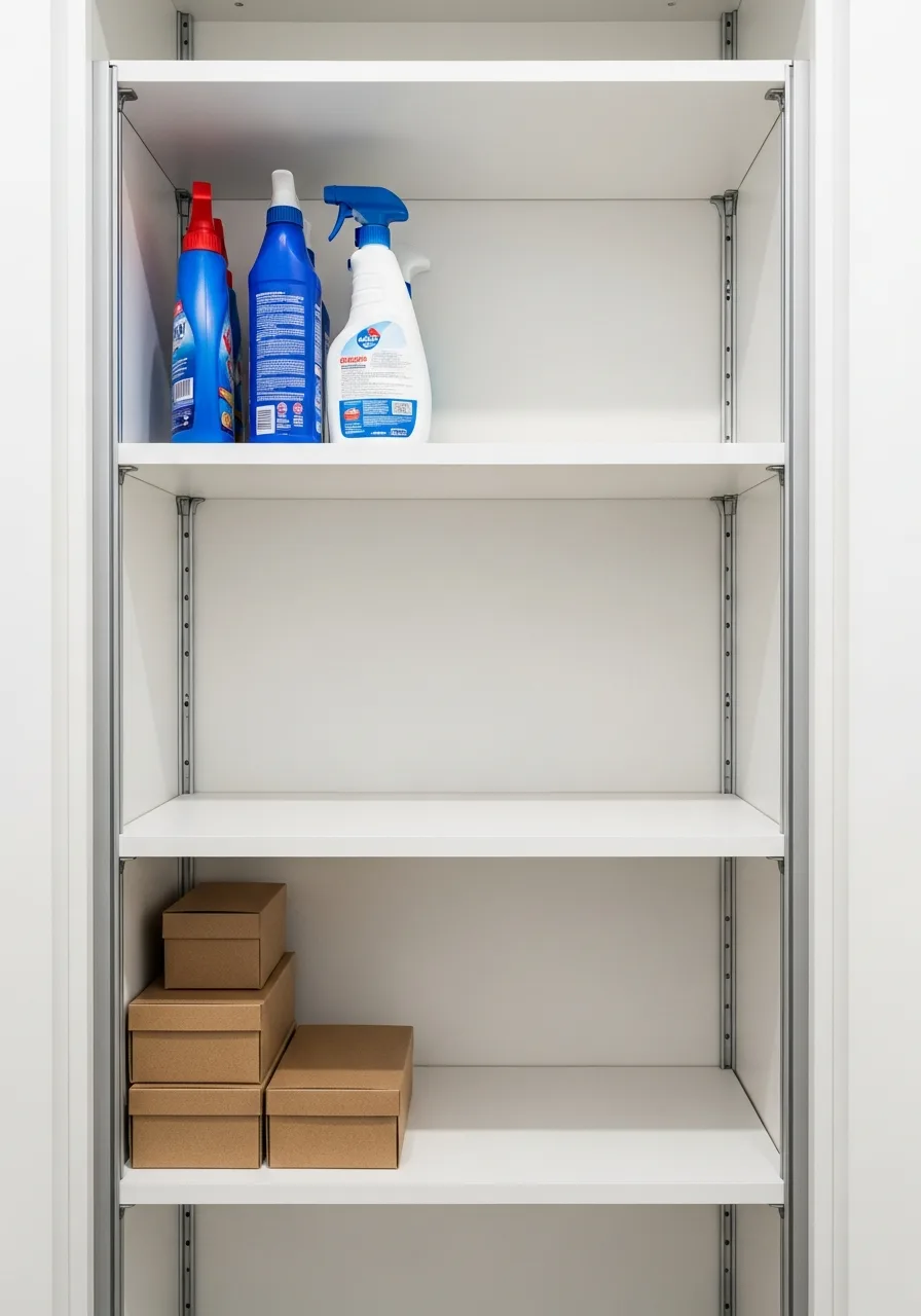 33. Adjustable Cabinet Shelving