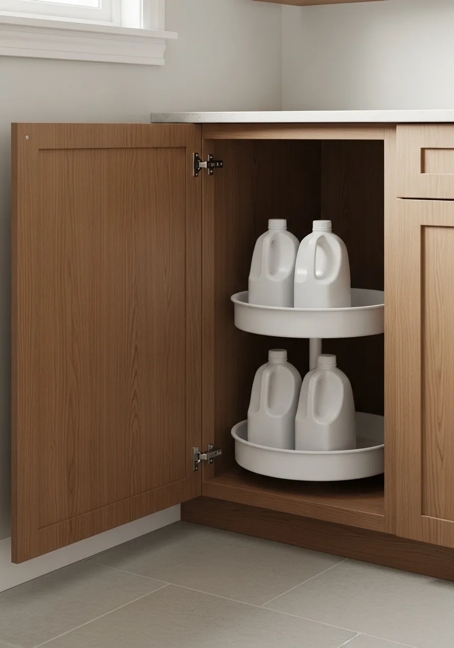 36. Corner Cabinet Storage