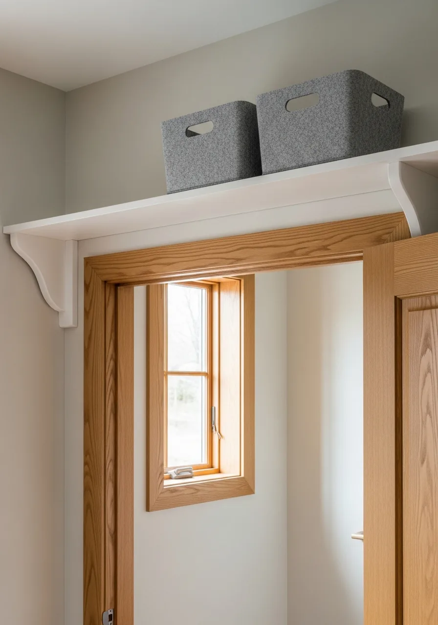 45. Above-Door Storage Shelf