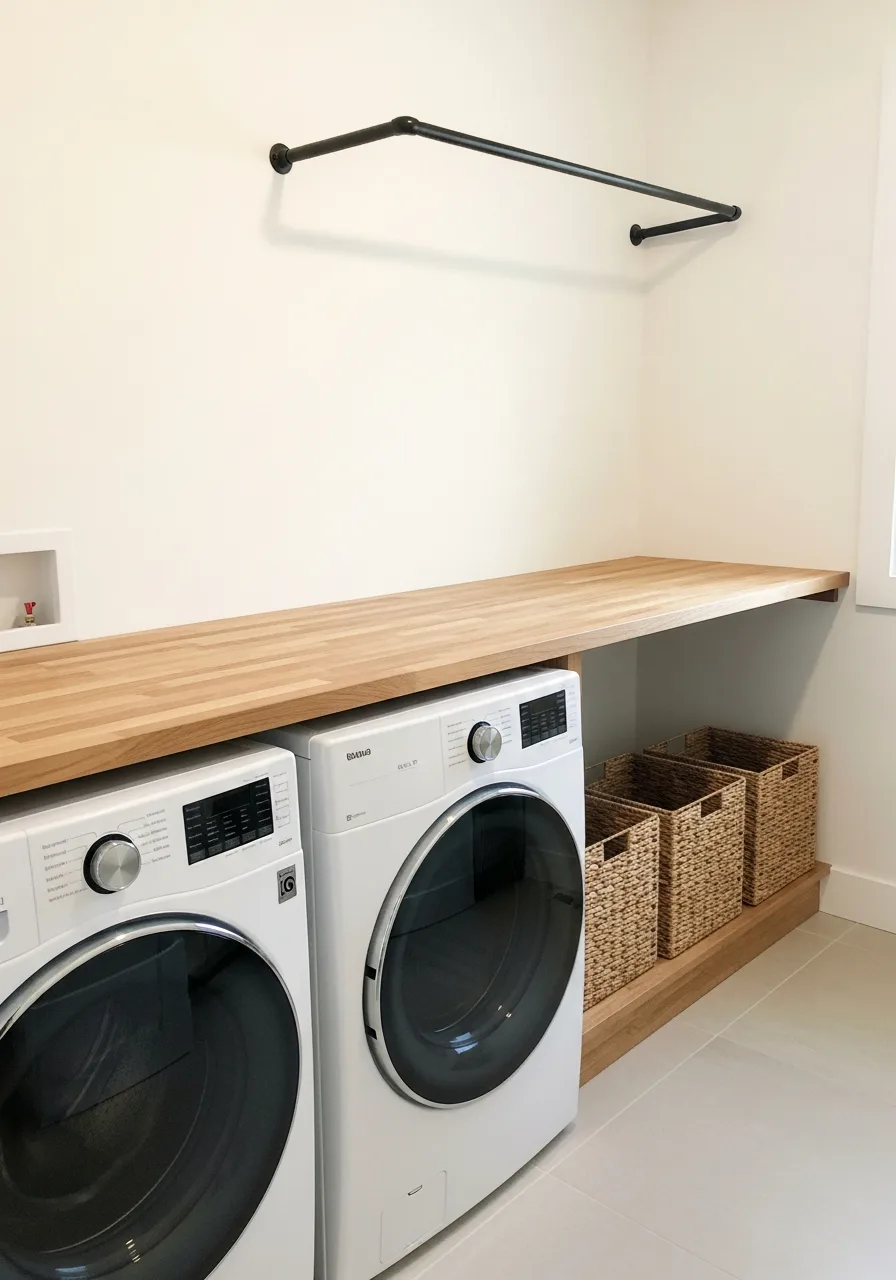 50. Complete Laundry Workflow Wall