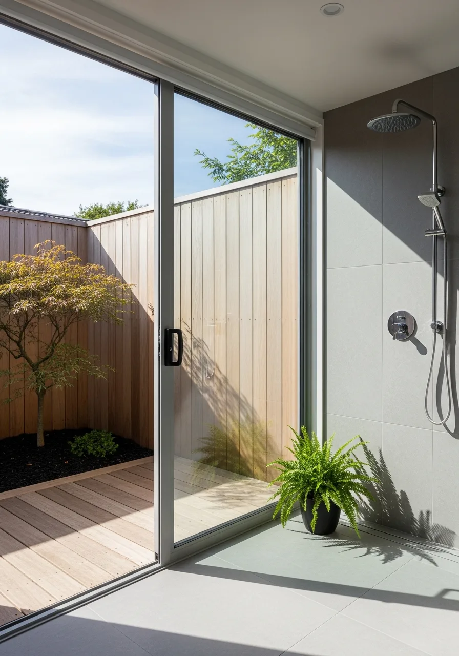 20. Indoor-Outdoor Bathroom Connection