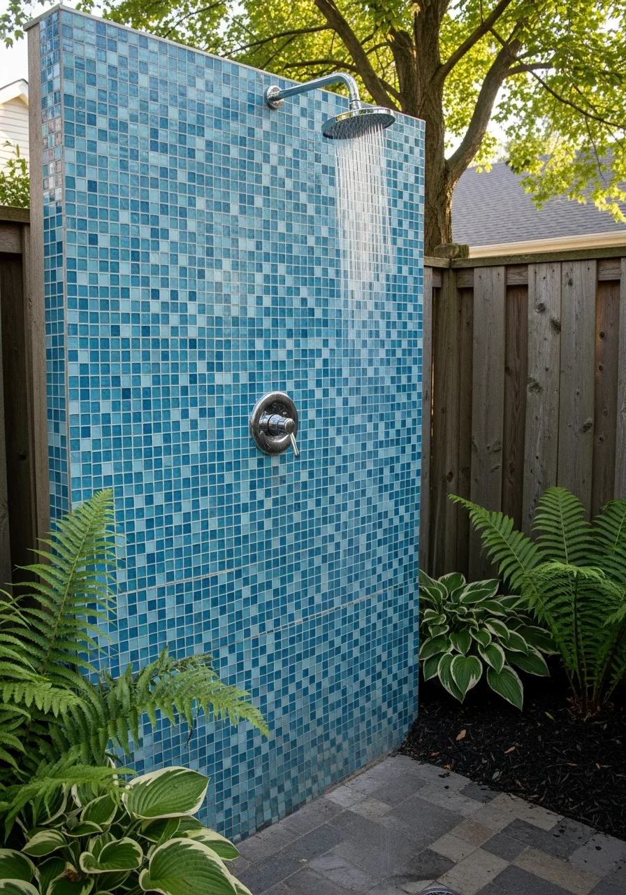 23. Decorative Mosaic Feature Wall