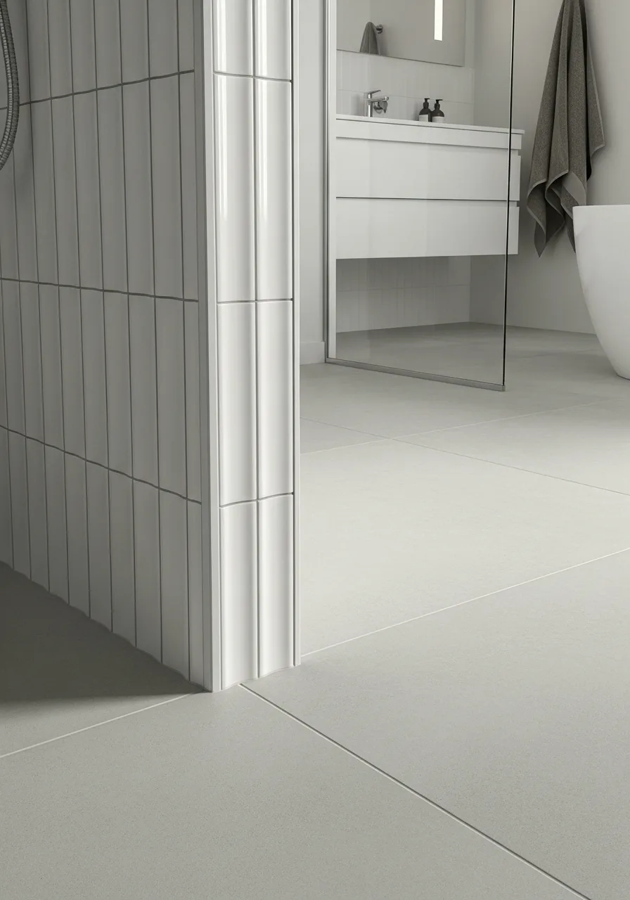 21. Fluted Wall and Smooth Floor