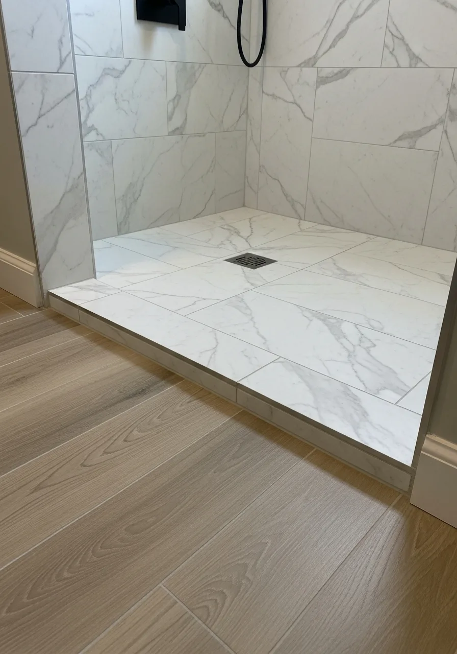 3. Wood Plank and Marble