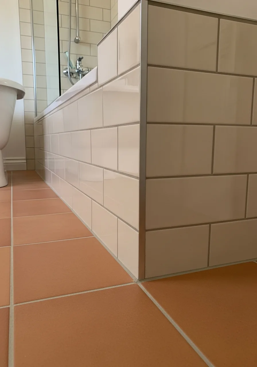 39. Terracotta Squares and Cream Subway