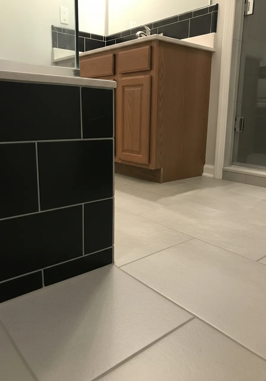 42. Matte Black Lanterns and Concrete
