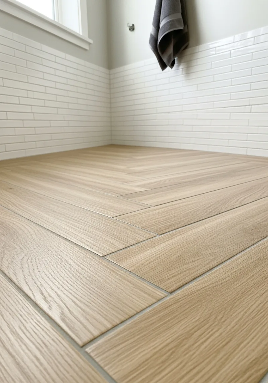 44. Herringbone Floor and Stacked Wall
