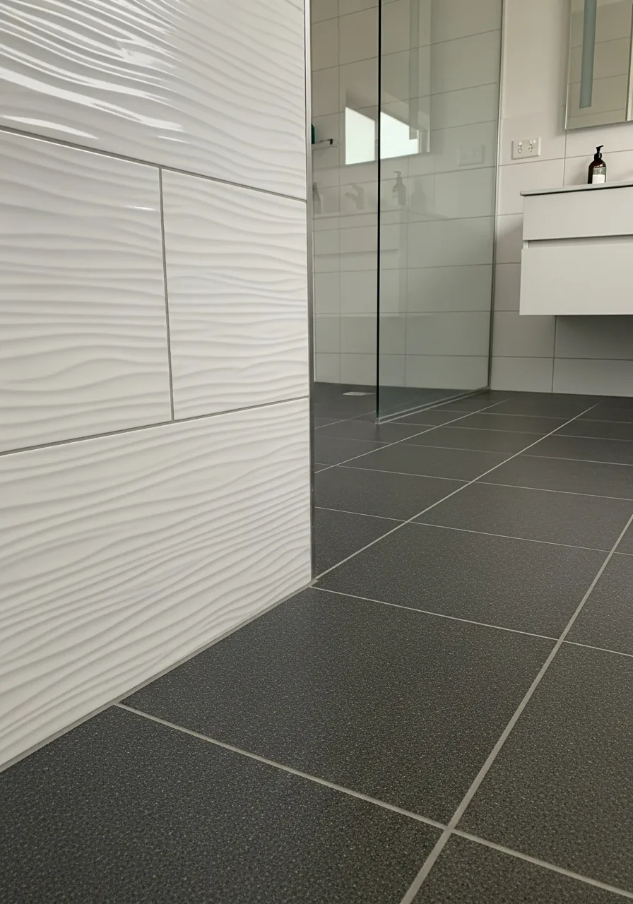 47. Wave Textured Wall and Granite