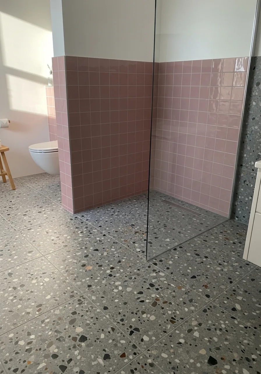 7. Terrazzo and Solid Tones