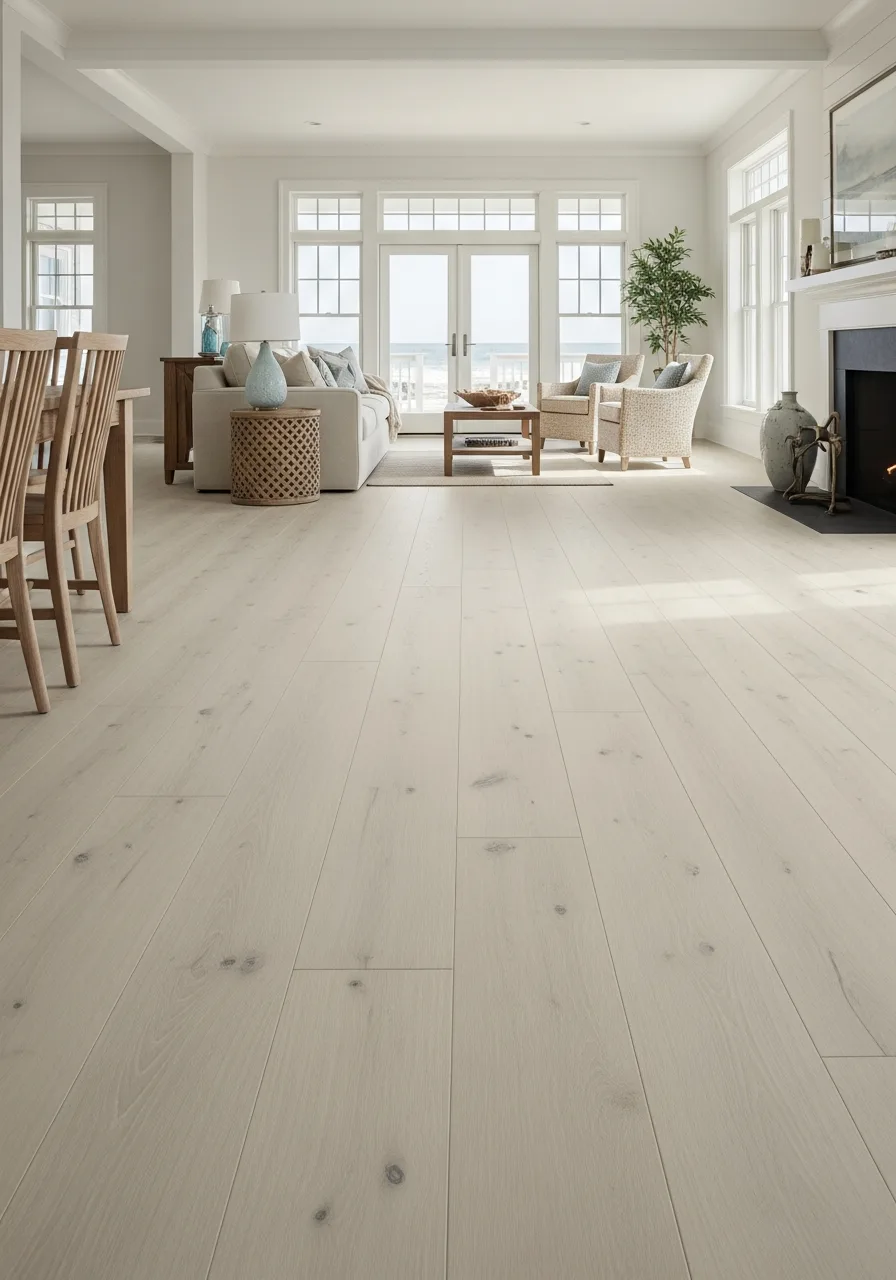 16. Bleached Oak Flooring