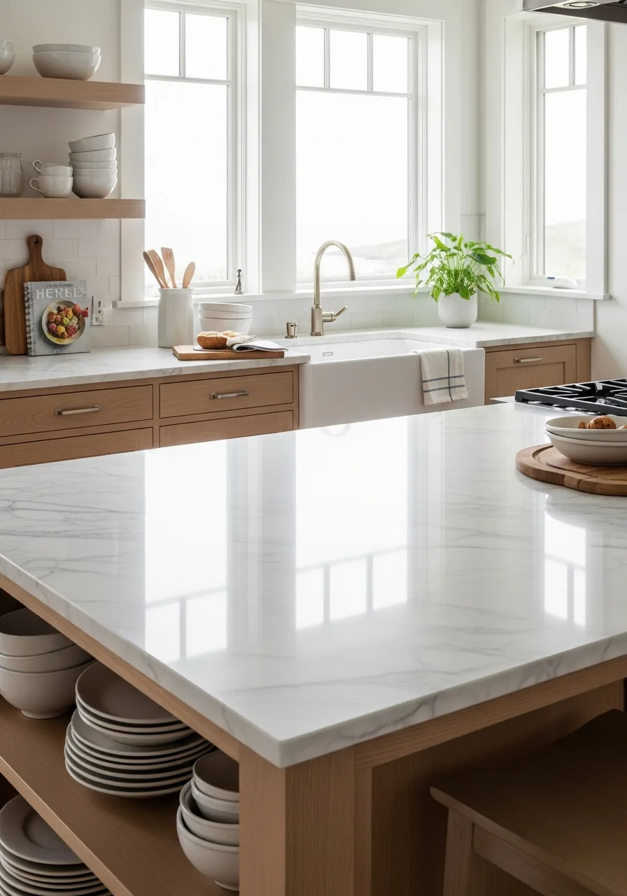 18. Marble Kitchen Surfaces