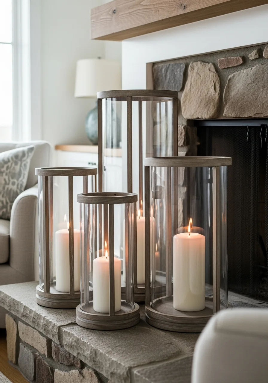 21. Oversized Hurricane Lanterns