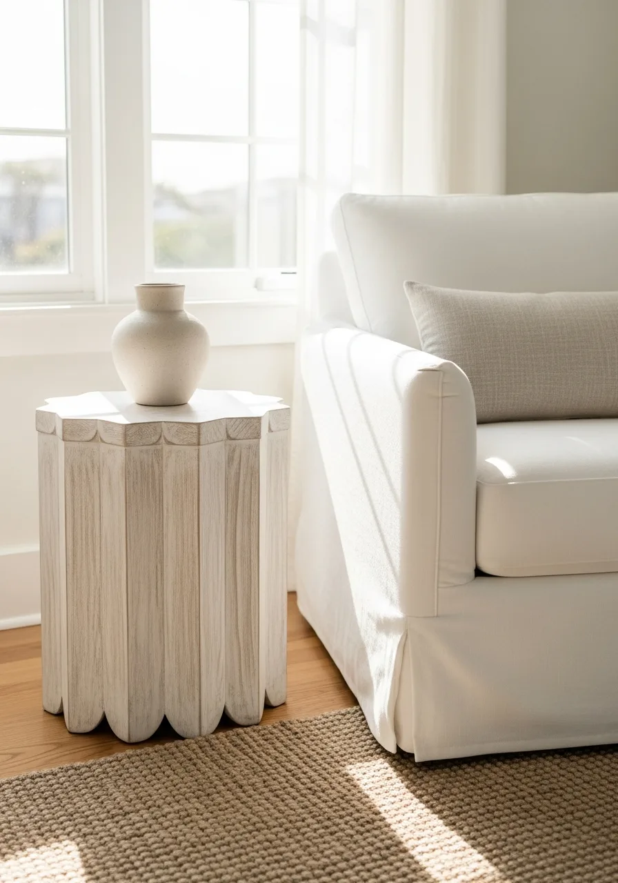 31. Scalloped Edge Side Tables