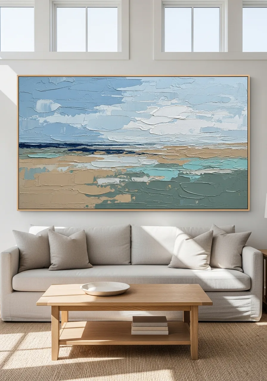 5. Large Coastal Abstract Art
