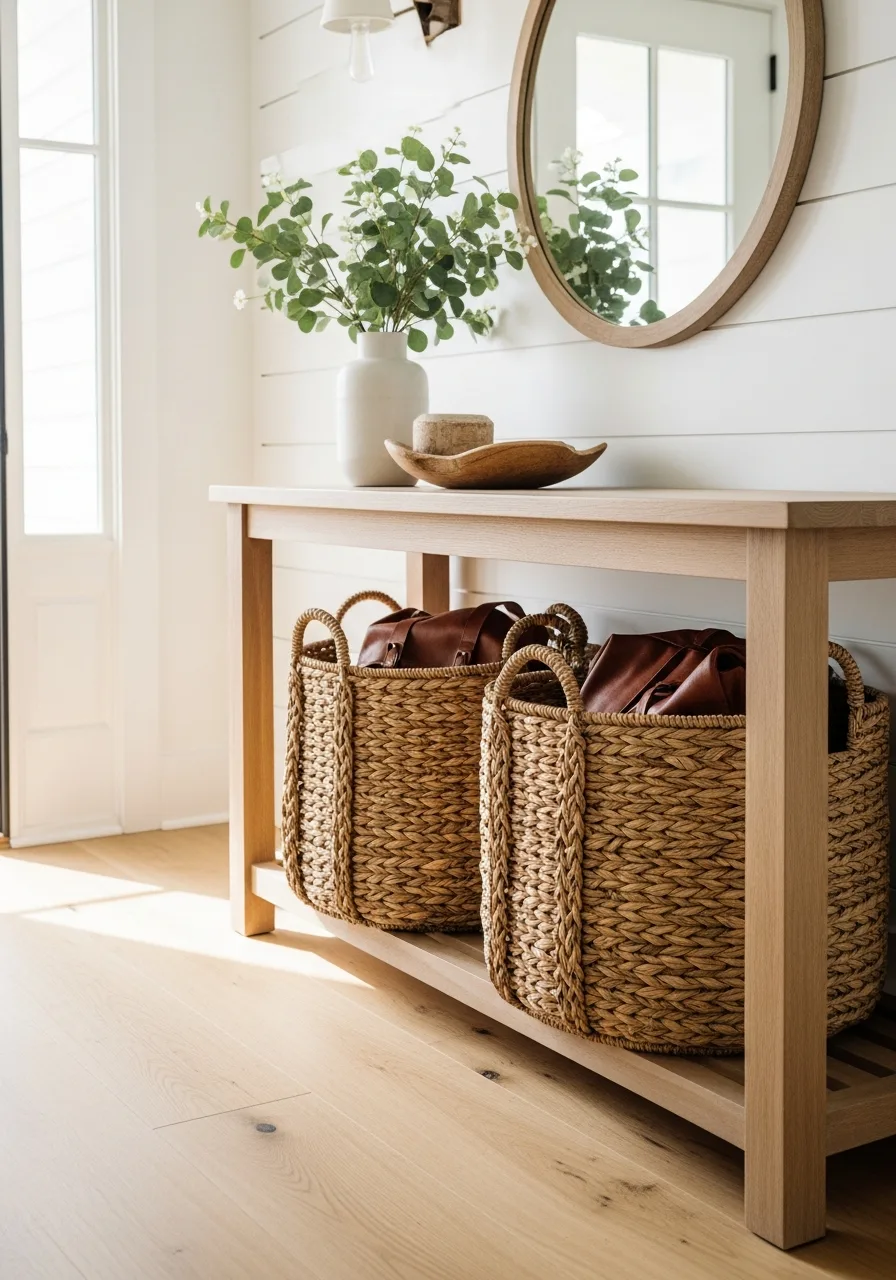 7. Woven Seagrass Baskets