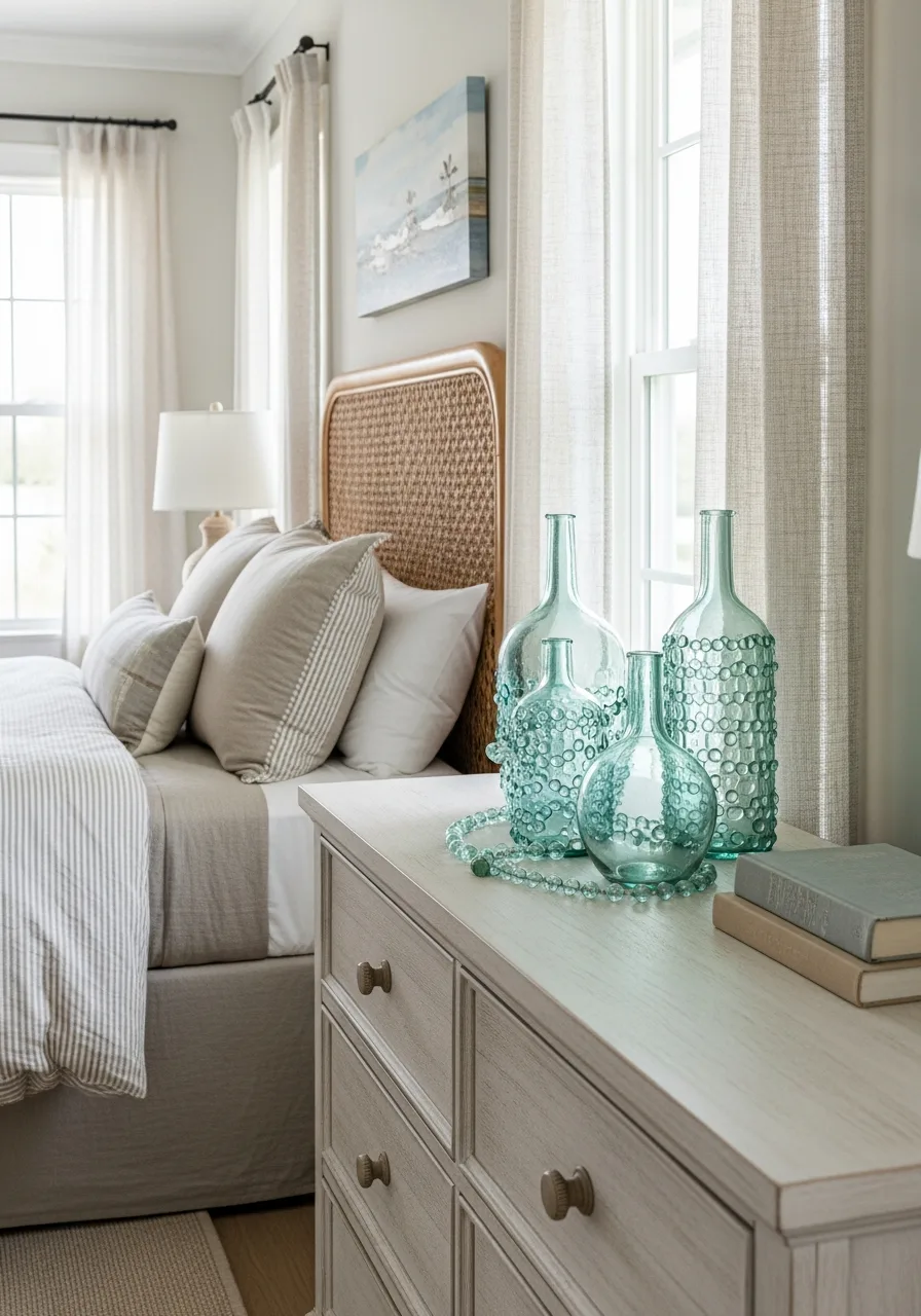 14. Sea Glass Table Decor