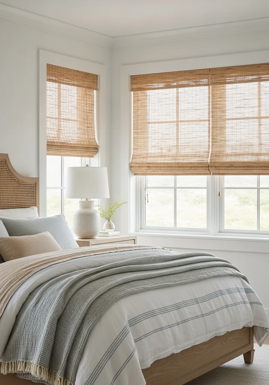 18. Bamboo Roman Shades