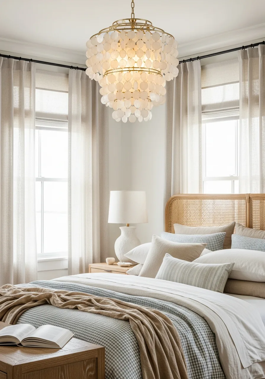 20. Capiz Shell Chandelier