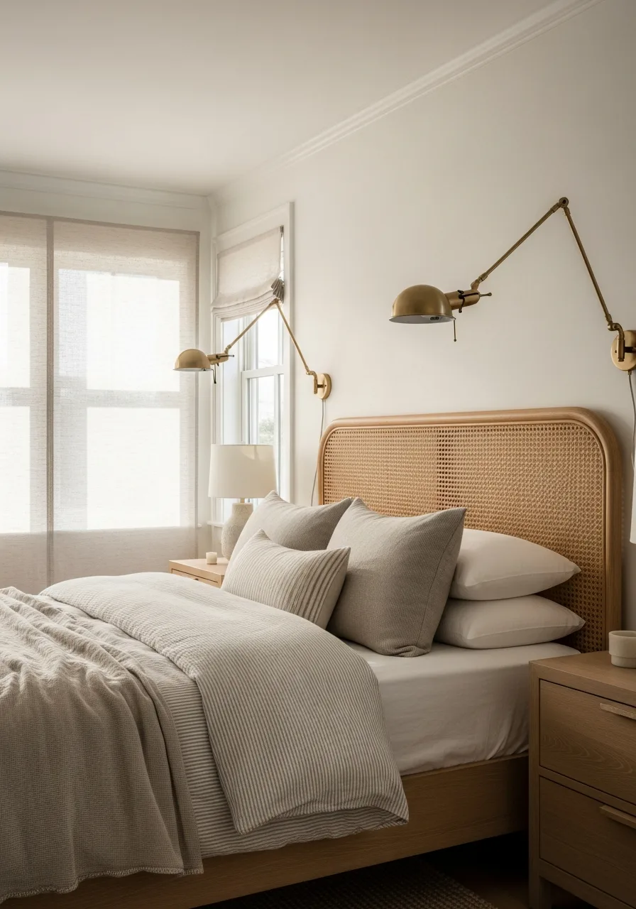 30. Brass Swing Arm Lamps