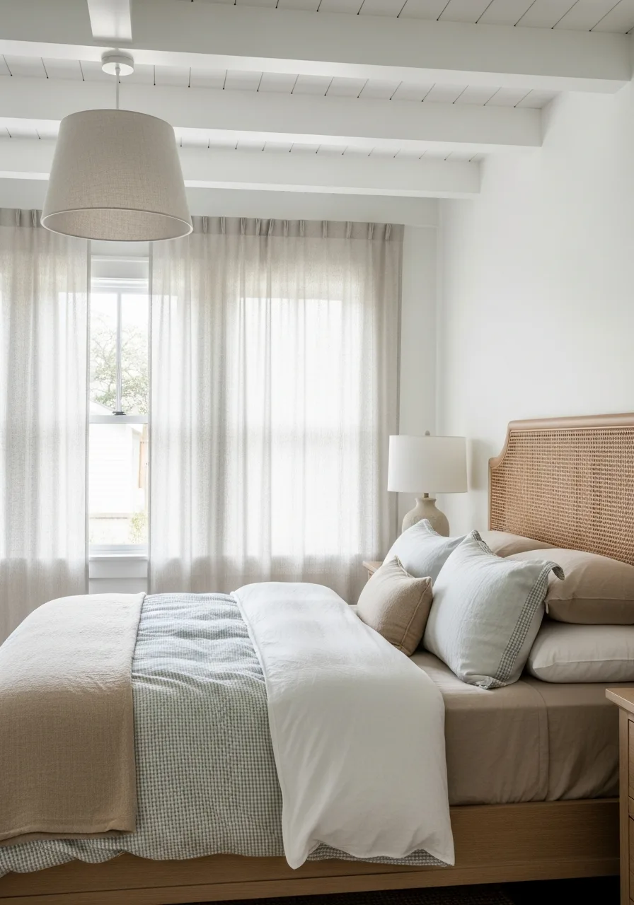 35. White Painted Ceiling Beams