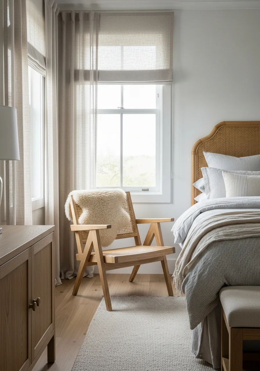 37. Woven Cane Side Chair