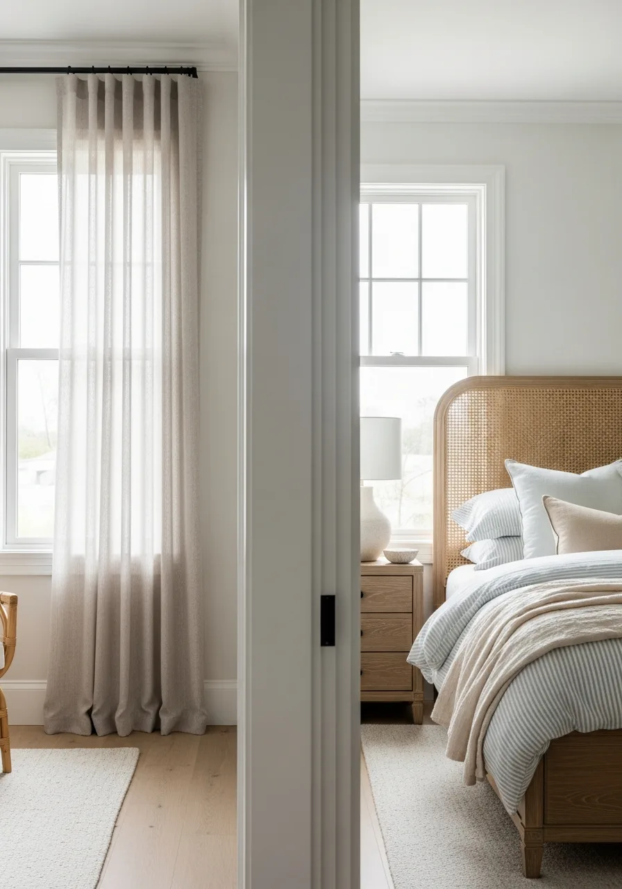 5. Airy Sheer Curtains