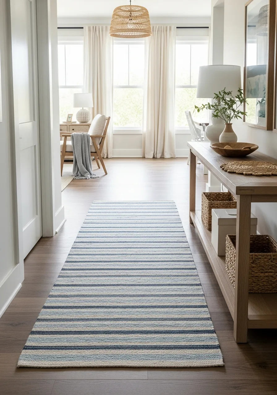 11. Striped Cotton Flatweave Rugs