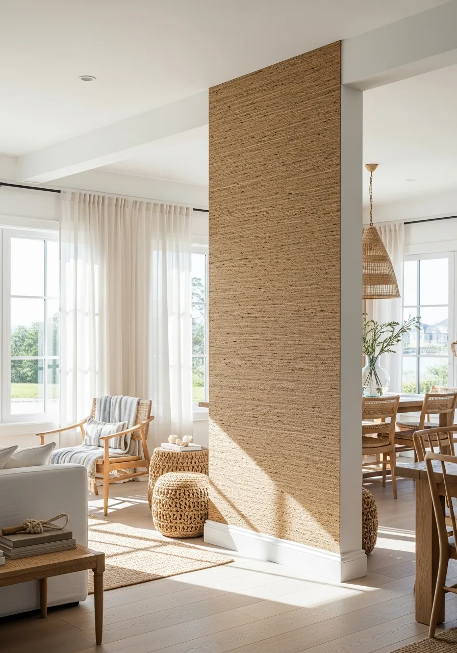 16. Natural Seagrass Wall Panels