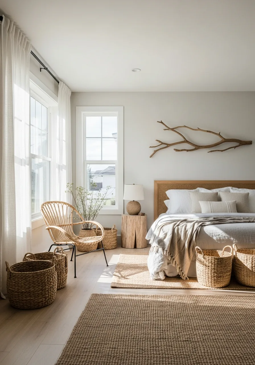 17. Sculptural Driftwood Wall Decor