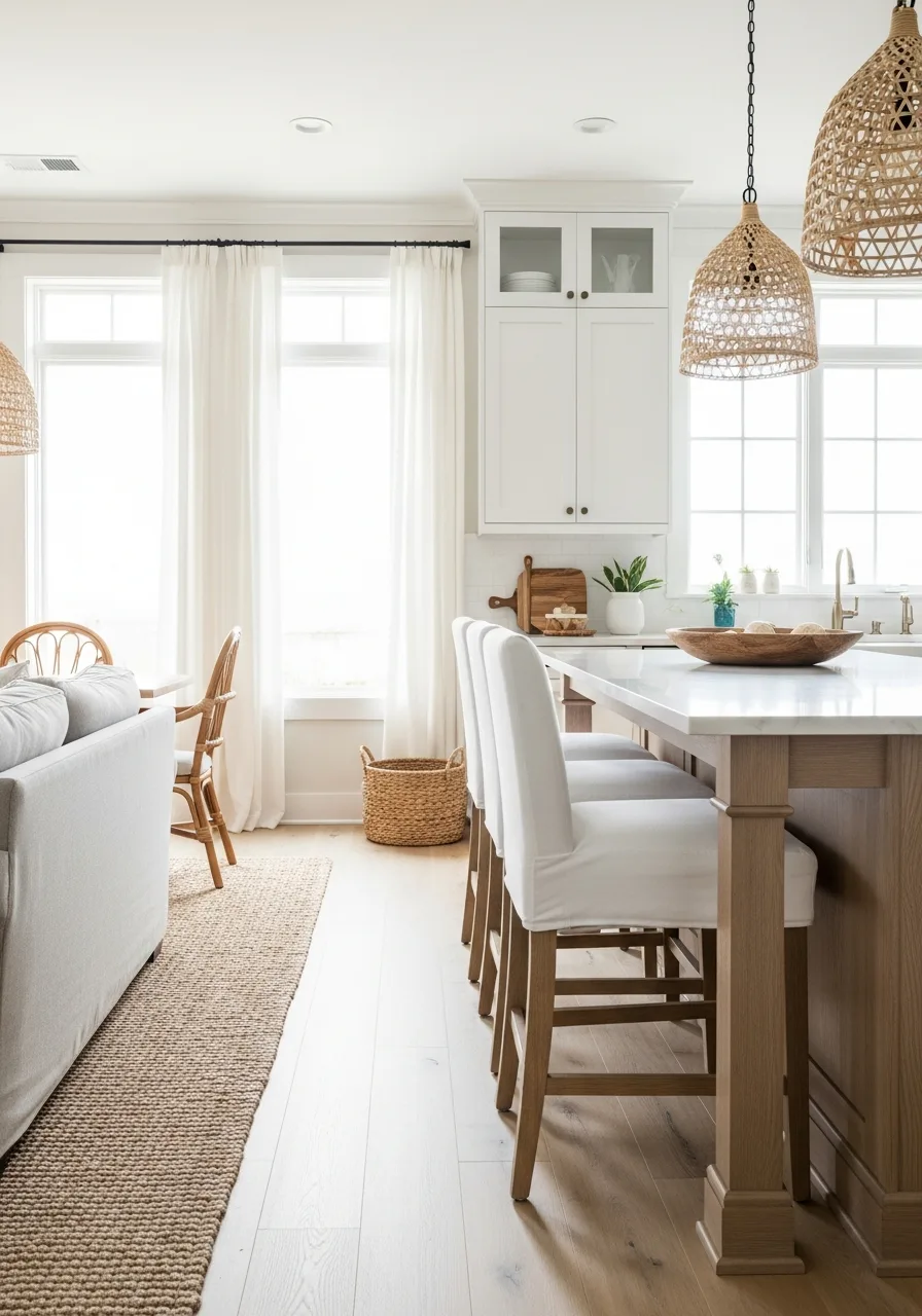 23. Casual Slipcovered Counter Stools