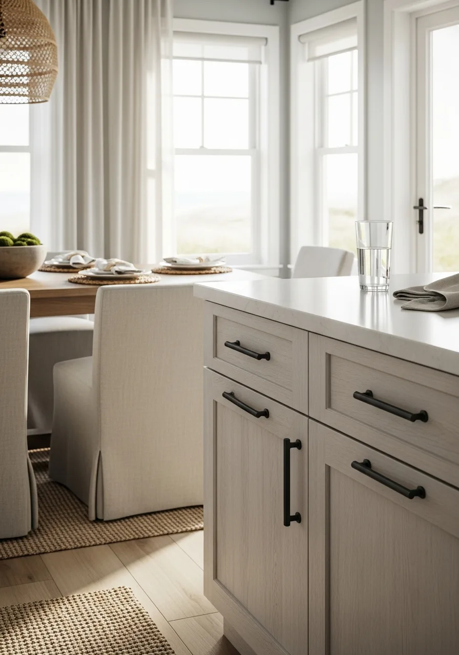 32. Matte Black Cabinet Hardware