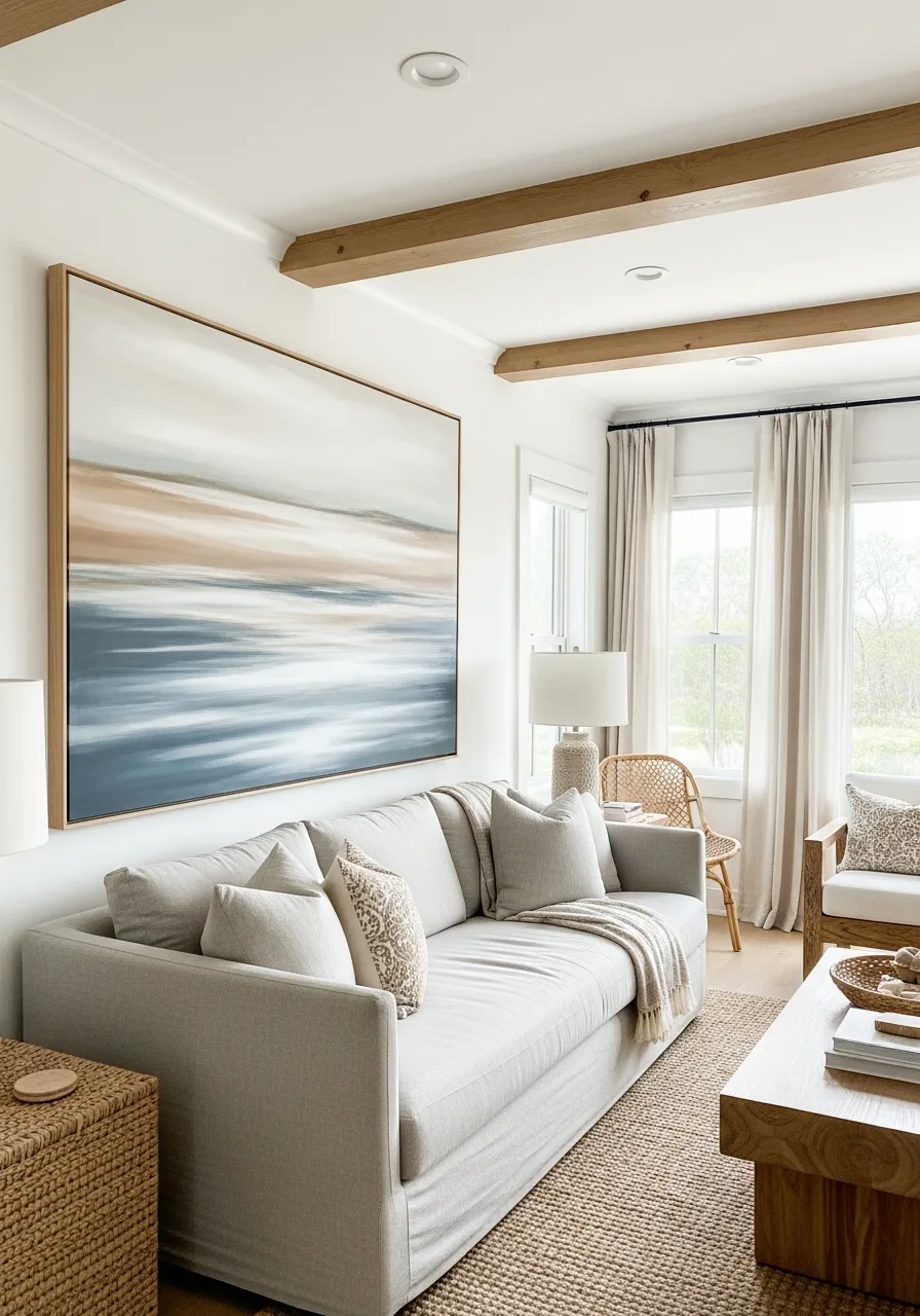 33. Abstract Coastal Wall Art