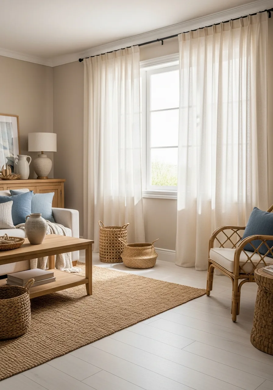 6. Sheer Belgian Linen Curtains