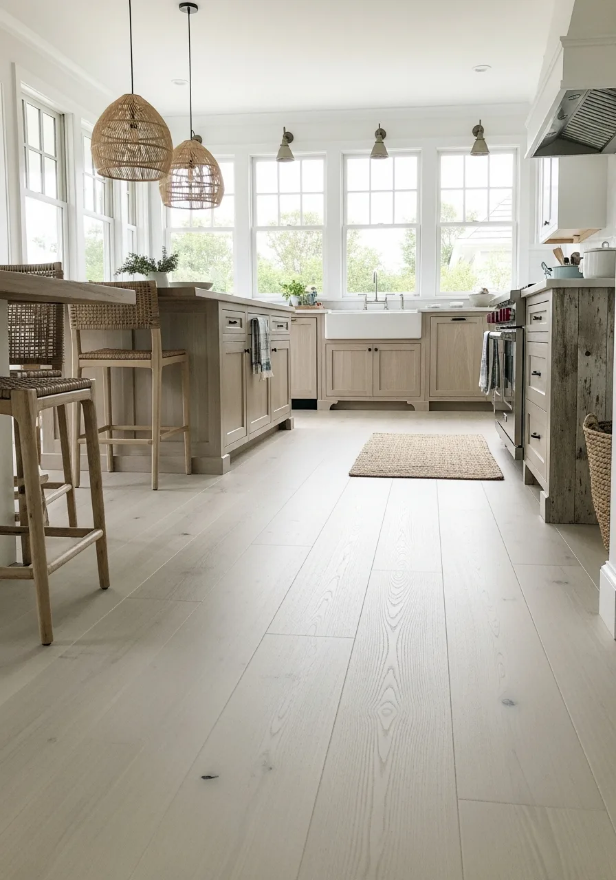 16. Bleached Oak Floor Planks