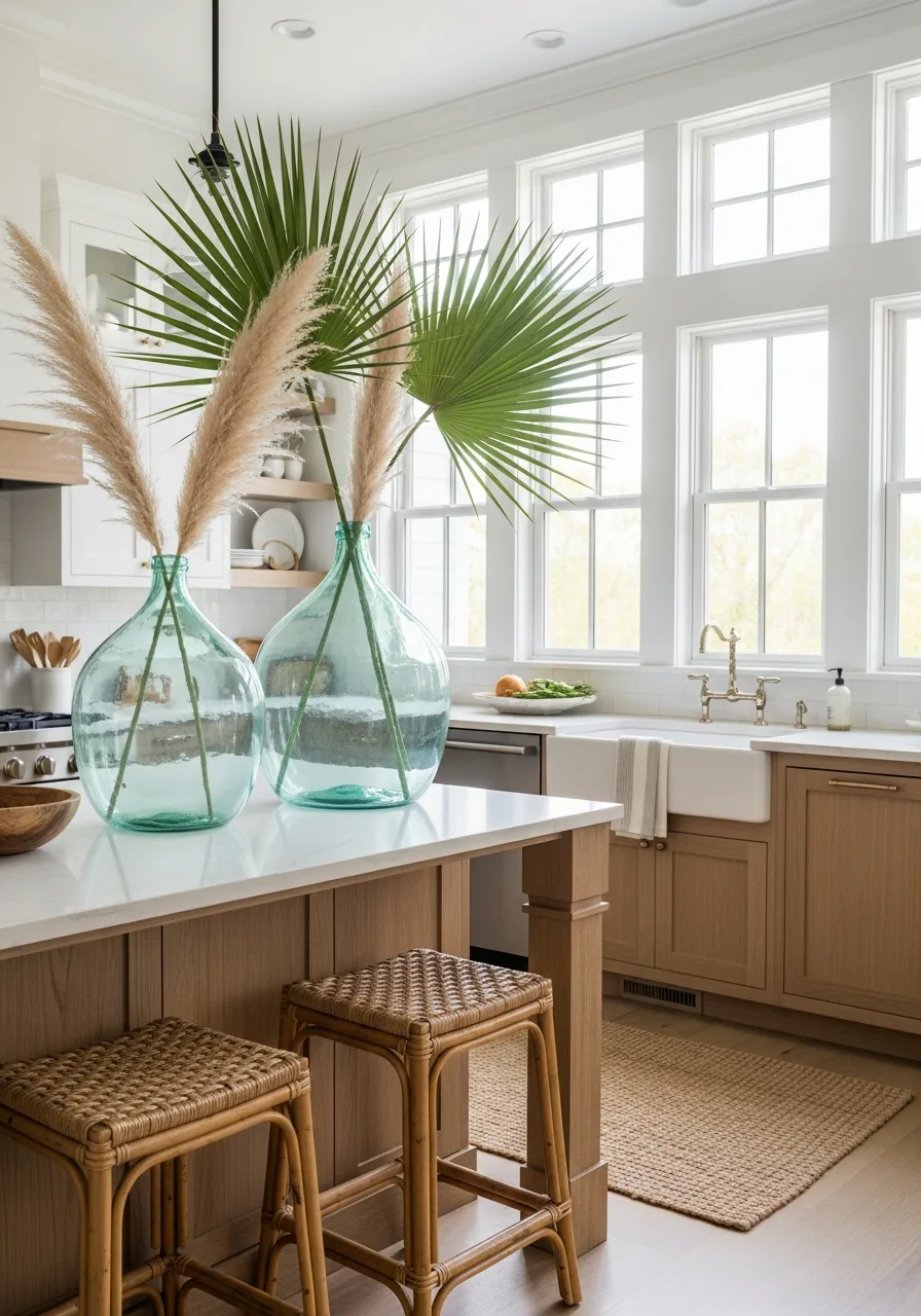 18. Oversized Glass Jug Vases