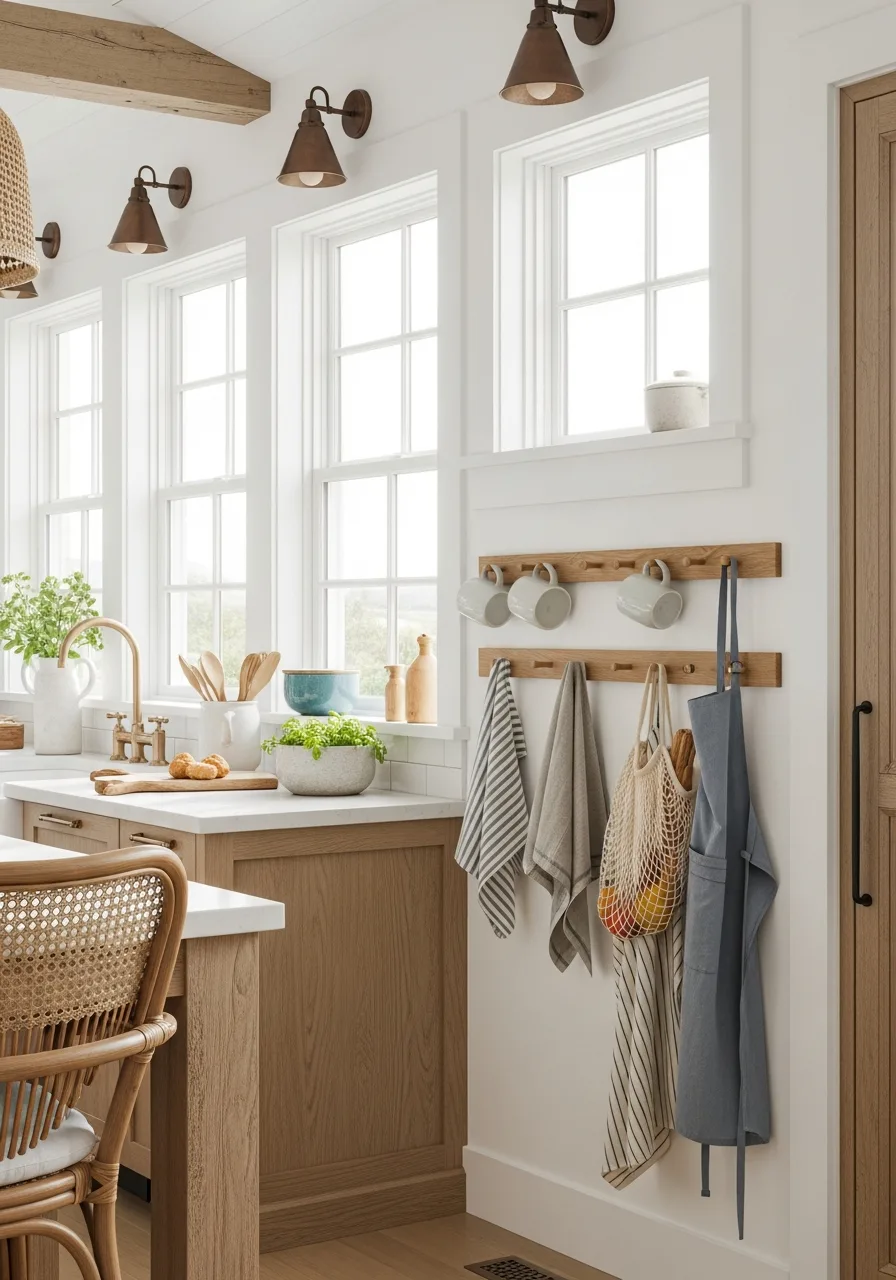 25. Floating Oak Wall Racks