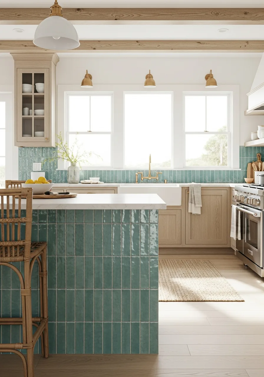33. Teal Moroccan Zellige Tile