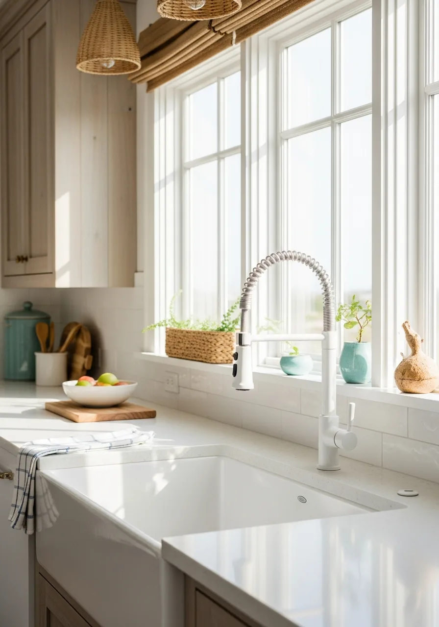 37. Matte White Gooseneck Faucet