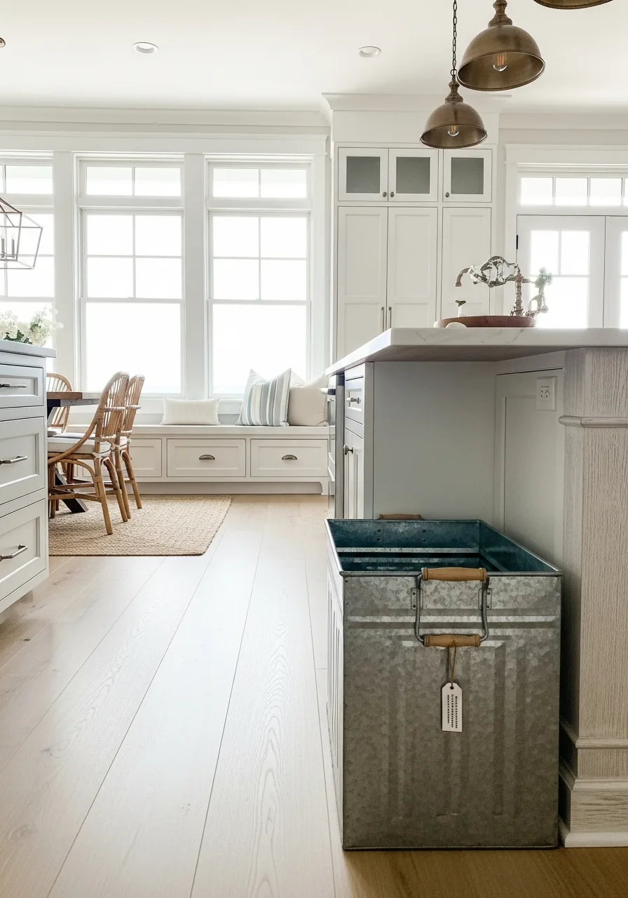 45. Oversized Galvanized Storage Bins