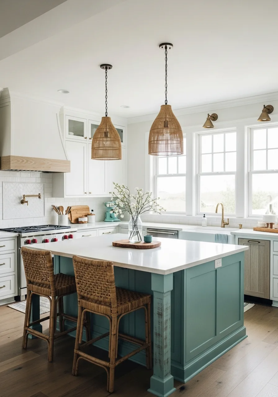 49. Distressed Aqua Island Paint